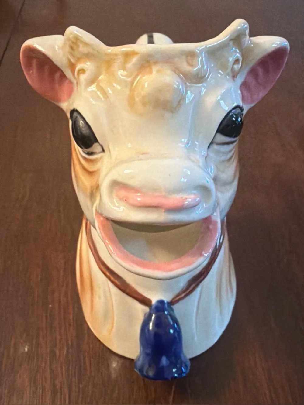 Vintage Elsie the Cow Borden Hand Painted Ceramic Creamer Pourer Animal Pitcher